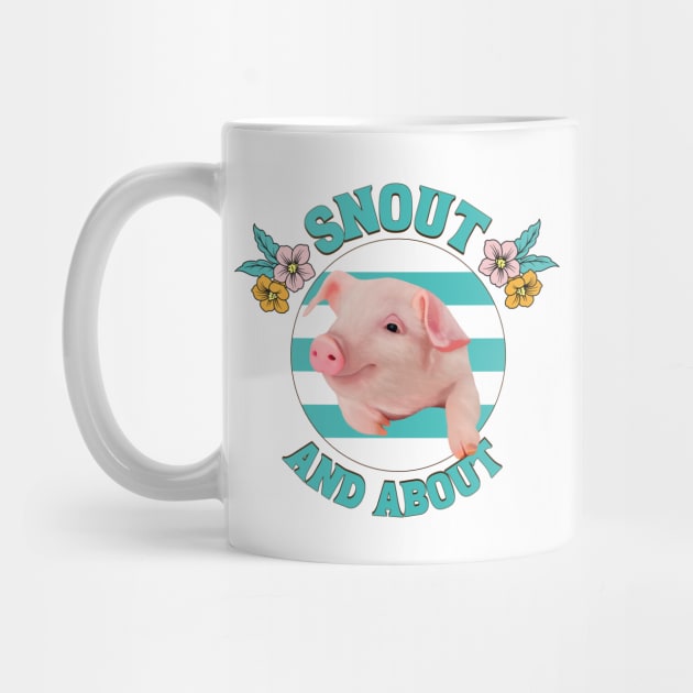 Snout And About - Cute Piglet by Suneldesigns